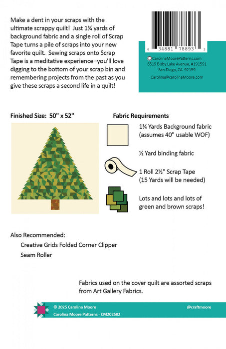 Scrappy Christmas Tree Quilt Pattern