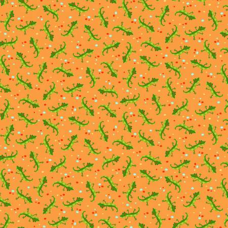 MM Dancing Lizards Orange — High Country Quilts