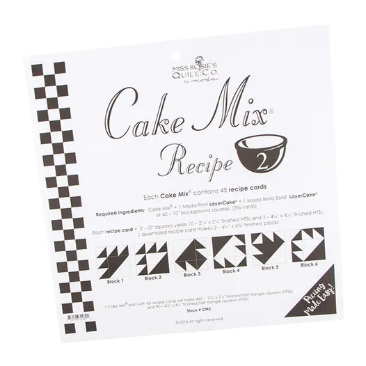 Miss Rosie's Quilt Co. - Cake Mix Recipe