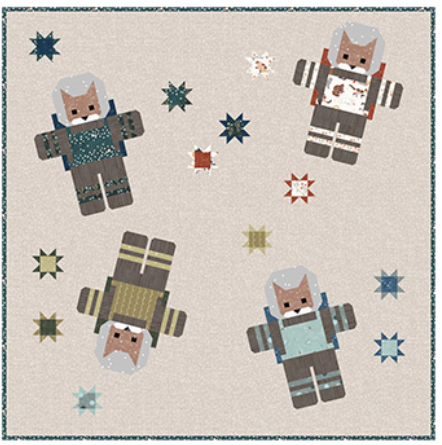 Cats in Space Quilt Kit-52" x 52"