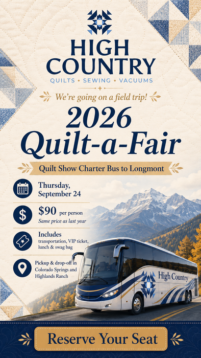 2026 Quilt-a-Fair Quilt Show Charter Bus to Longmont