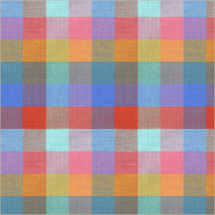 Cheerful Check Multi Cotton Wideback Fabric per yard