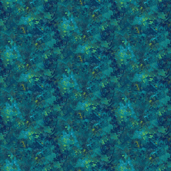 Chroma Peacock Blue 9060-66 Cotton 44"/45" Fabric Per Yard