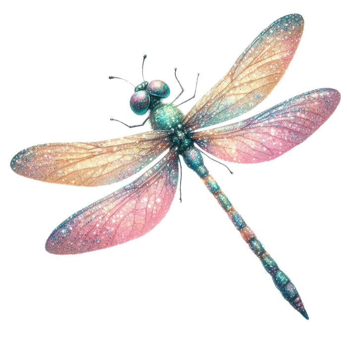 Colorful Dragonfly Fabric Panel 20