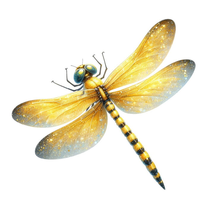 Colorful Dragonfly Fabric Panel 22