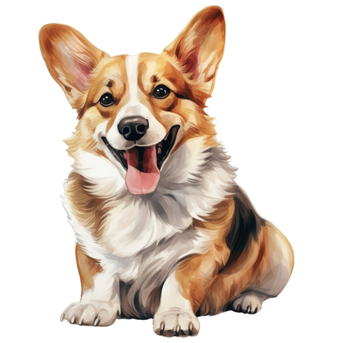 Corgi Dog Fabric Panel