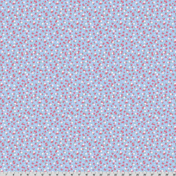 Cottage Rose Lane Kensington Quilting Cuddle Blue Bonnet Fabric per yard