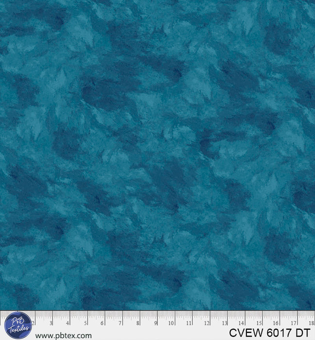 Crushed Velvet Blue Teal Cotton Wideback Fabric - ( 1 Yard Pack )