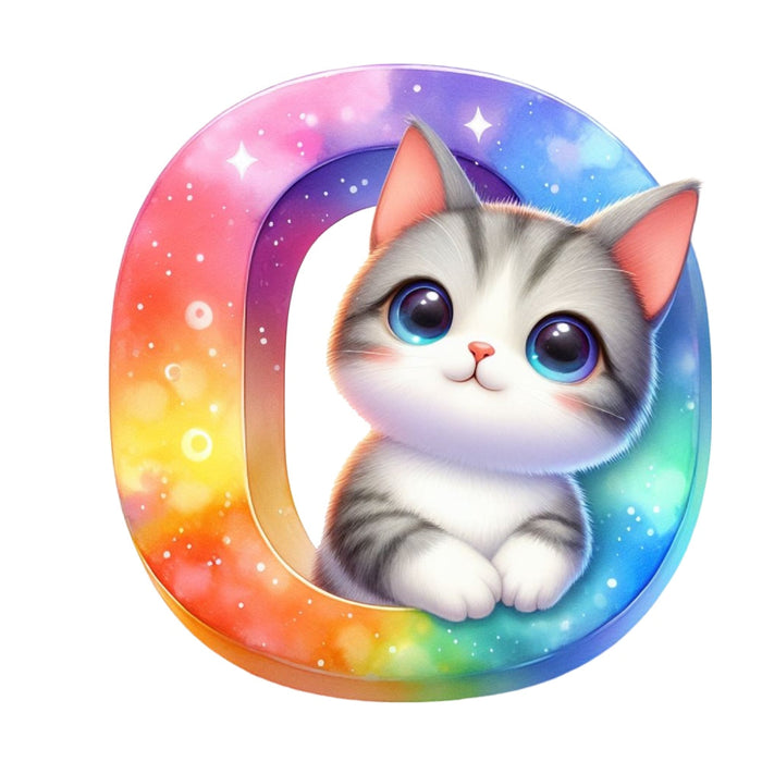 Cute Cats Number 0 Fabric Panel