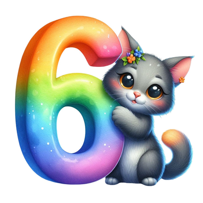 Cute Cats Number 6 Fabric Panel