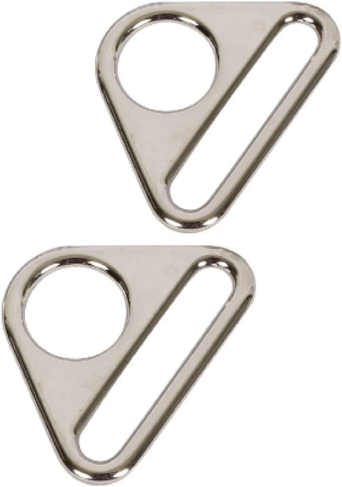 byAnnie Triangle Ring Flat 1-1/2in Nickel Set of Two
