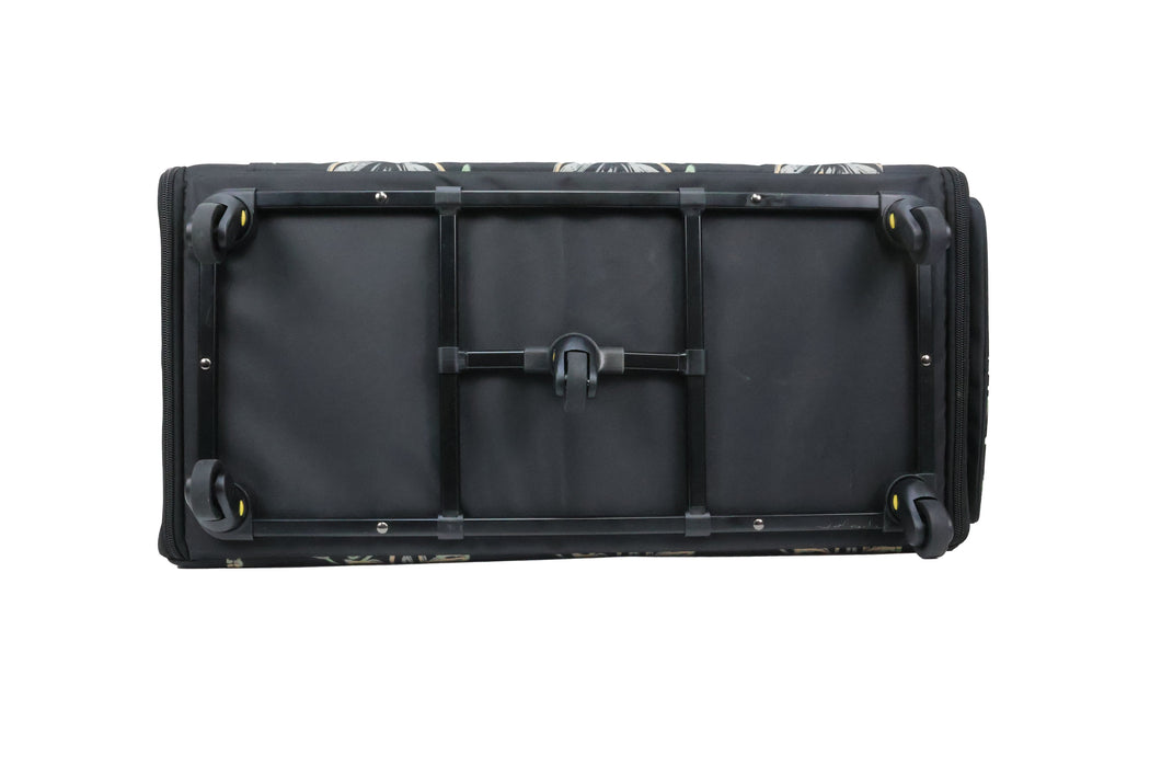 Everything Mary Jumbo 5 Wheel Collapsible Rolling Sewing Machine Storage Case, Floral