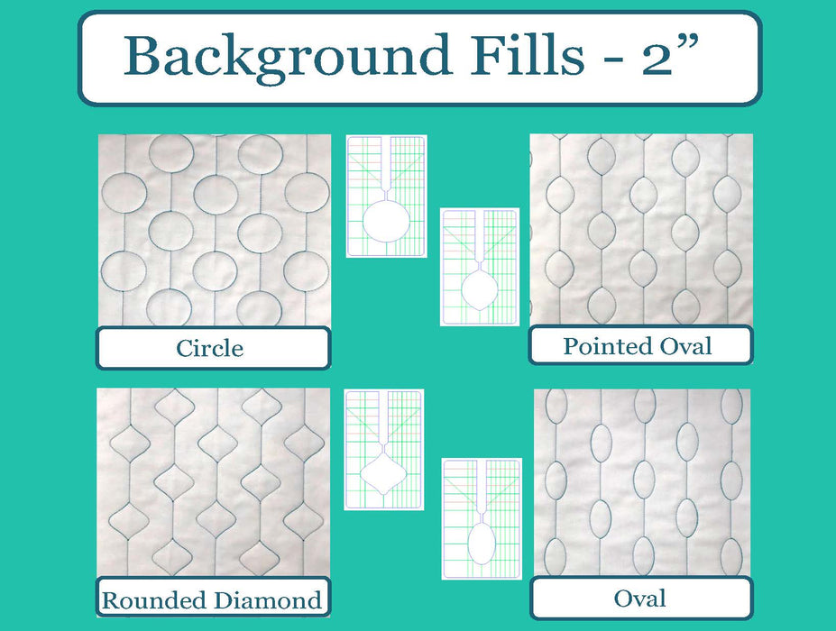 Sew Biz Background Fills 2in Template Set