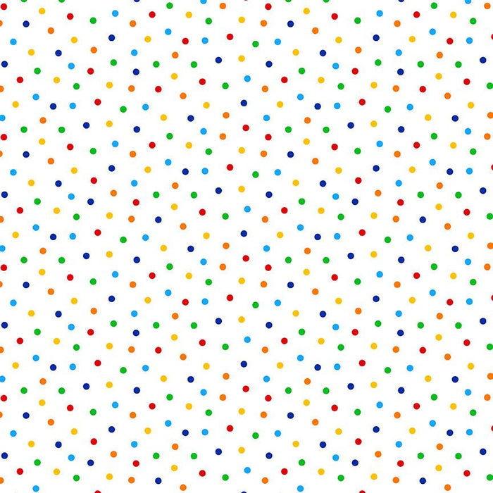 Confetti Polka Dots Fitness Fanatic 44"/45" Fabric Per Yard