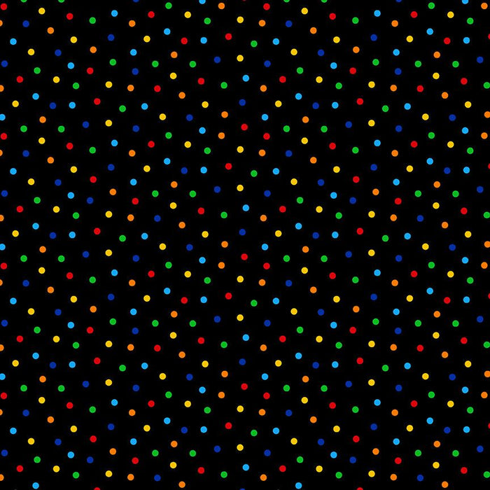 Multi Polka Dots Fitness Fanatic 44"/45" Fabric Per Yard