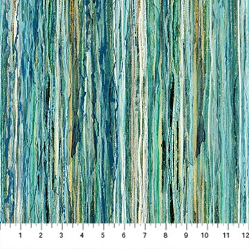 NC Stripe Blue Multi 44in Wide - Serenity Springs - DP29069-44