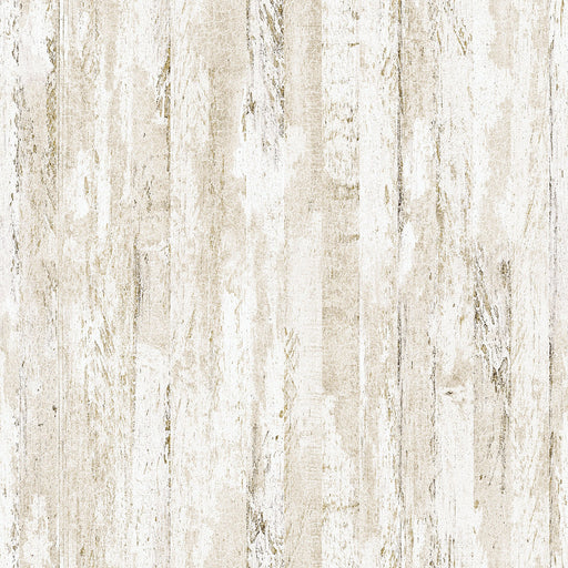 NC Distressed Wood Cream 44in Wide - Shadow & Light - DP29223-12