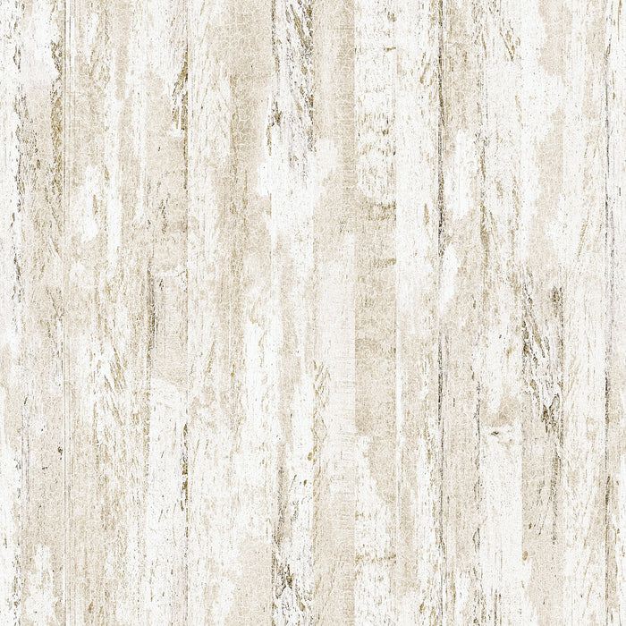 NC Distressed Wood Cream 44in Wide - Shadow & Light - DP29223-12