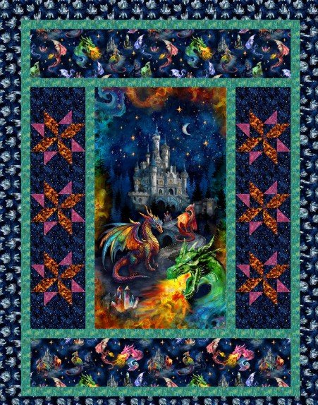 Whirling Dragons Quilt Kit