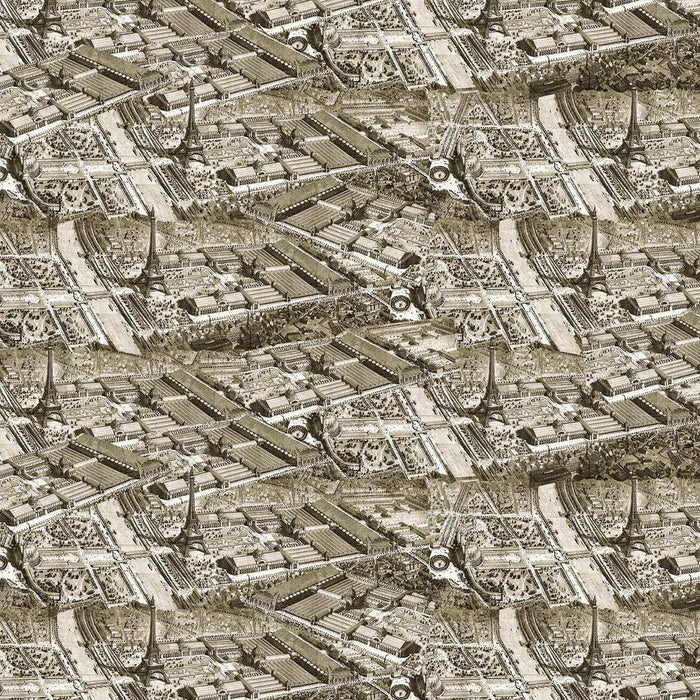 Paris Nights - Map - Sepia