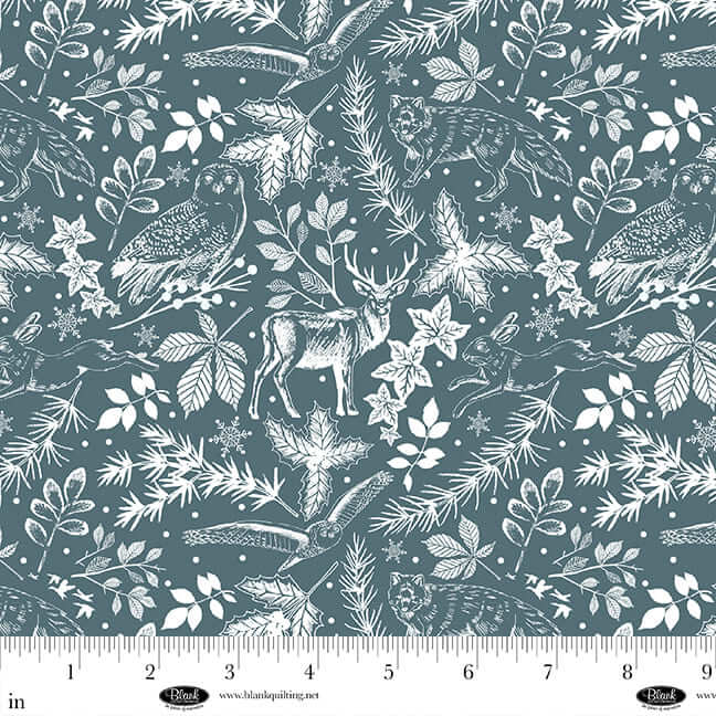 Winter Whispers - Winter Silhouettes - Teal