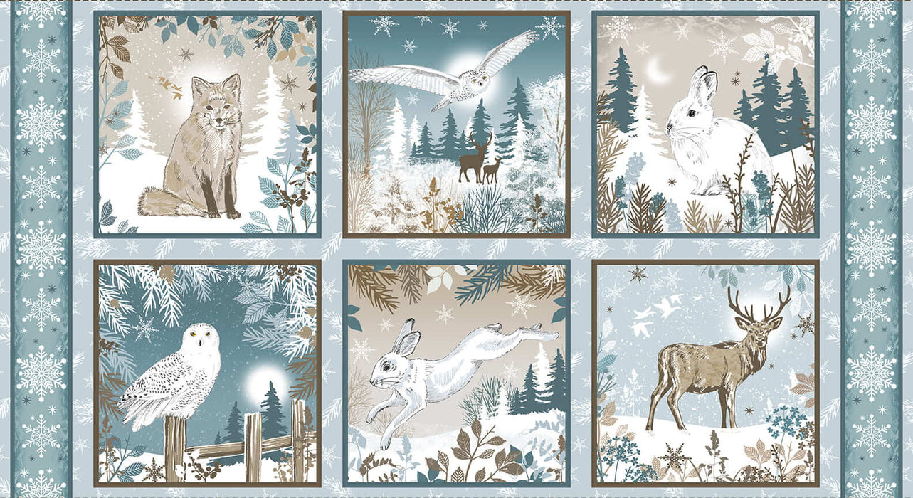 Winter Whispers - Winter Blocks Panel (24"x44")