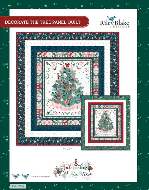 Decorate the Tree Nutcracker Panel Quilt Kit