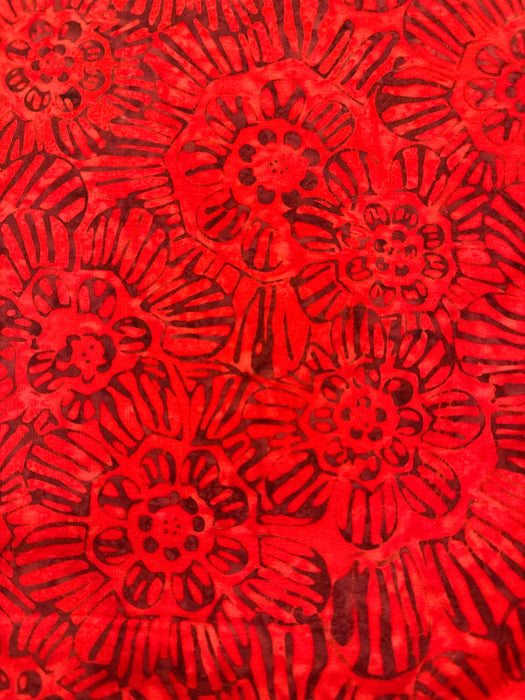 AN Etch Floral Red