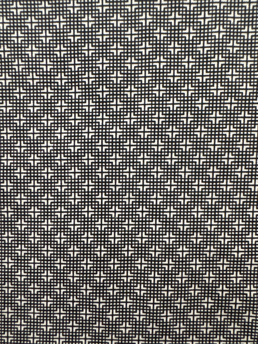 BF Super Quilters Gingham Stars Black