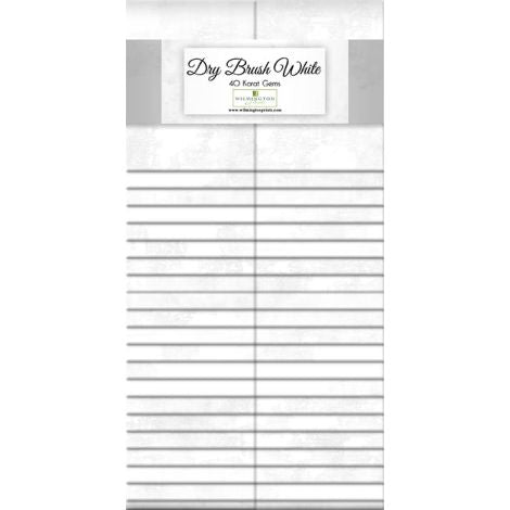 WL Dry Brush White 2.5" Strips
