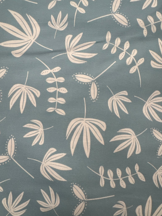 FI Hand Stitched Blue Plants