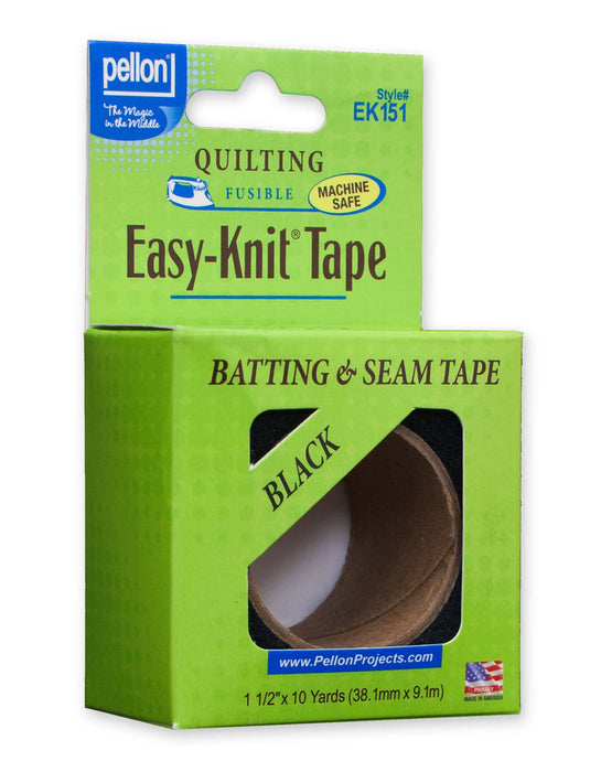 Pellon® Easy-Knit® Fusible Tape – 1.5" x 10 Yard Package – Black