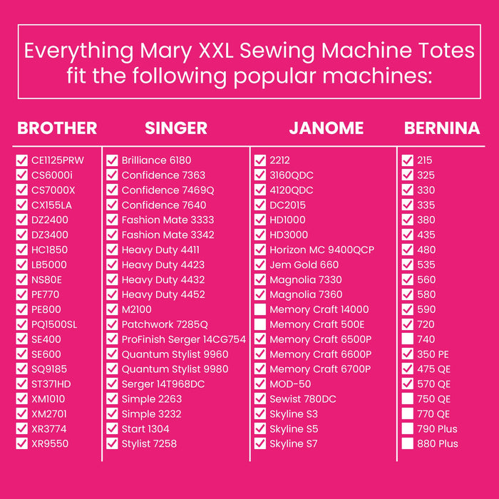 Everything Mary XXL 4 Wheel Collapsible Rolling Sewing Machine Storage Case, Purple Quilted