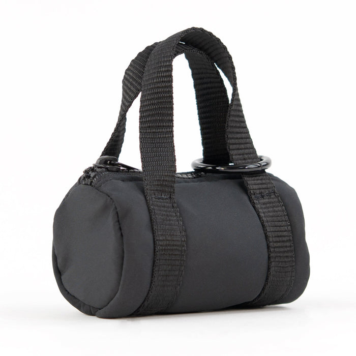 packlab Micro Nano Tote Keychain - Black Mini Tote Bag Coin Purse for Cards, Lip Balm & Everyday Essentials
