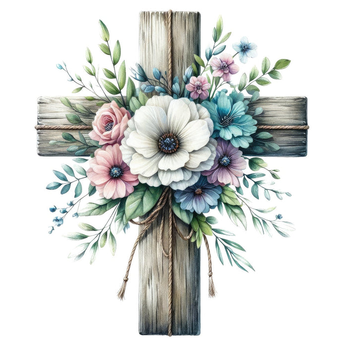 Easter Crosses Fabric Panel 18