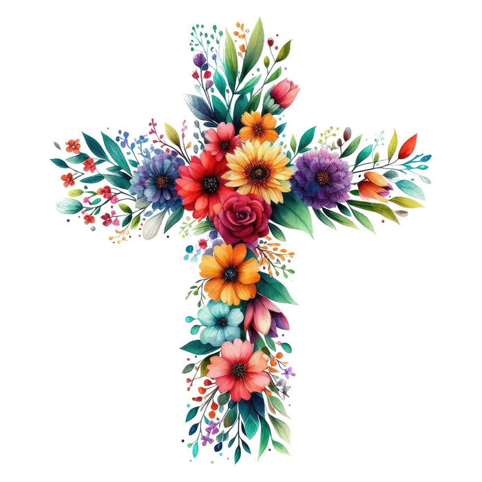 Easter Crosses Fabric Panel 6