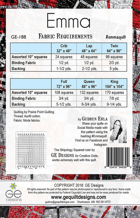 Emma - 10" Square Pattern 188