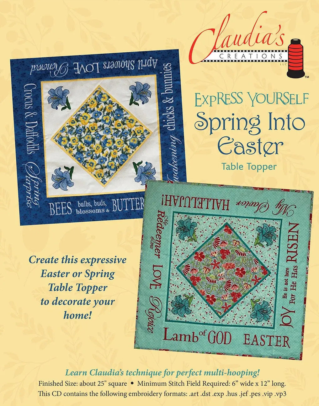 Express Yourself Spring Table Topper — High Country Quilts