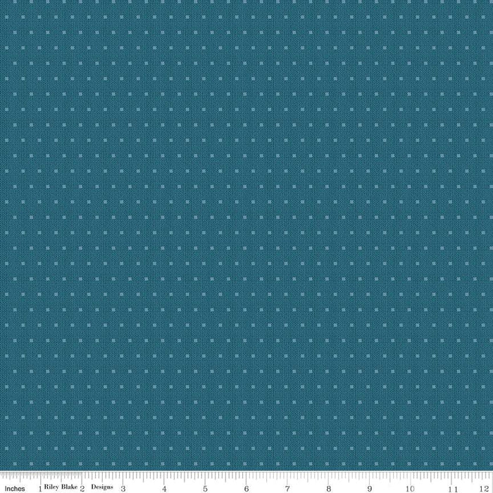 RB Stitcher's Flannel Dots Blue