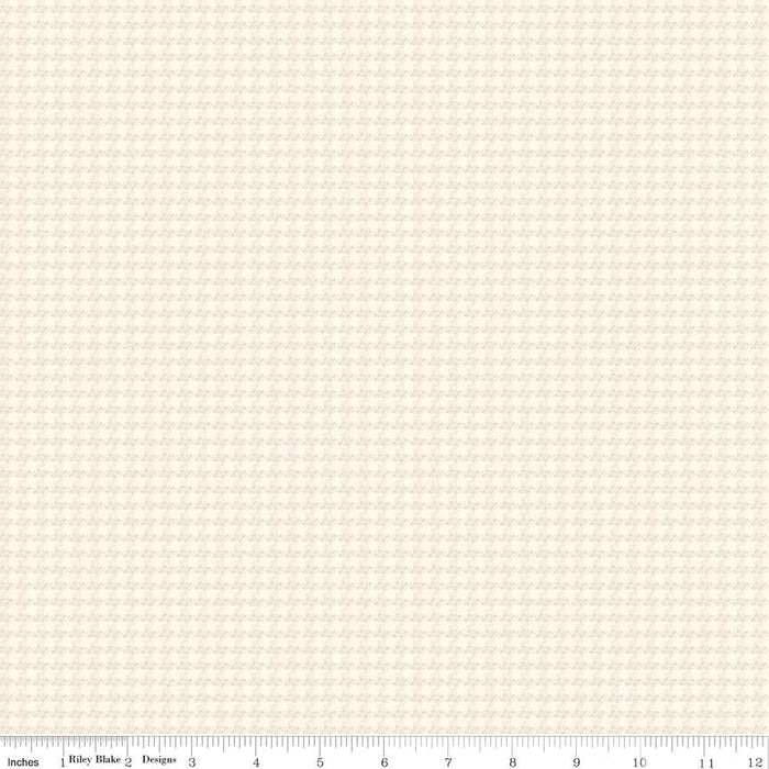 Stitcher's Flannel Houndstooth Cream