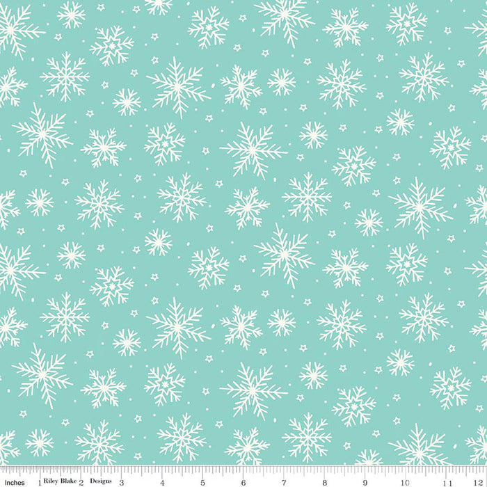 RB Snowflakes Aqua - The North Pole