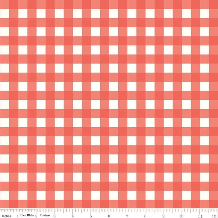 RB Love You to the Moon Flannel - Rouge Gingham