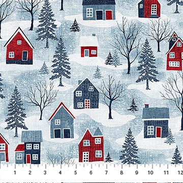 Village Folk Lt Blue Multi