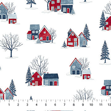 Village Folk White Multi