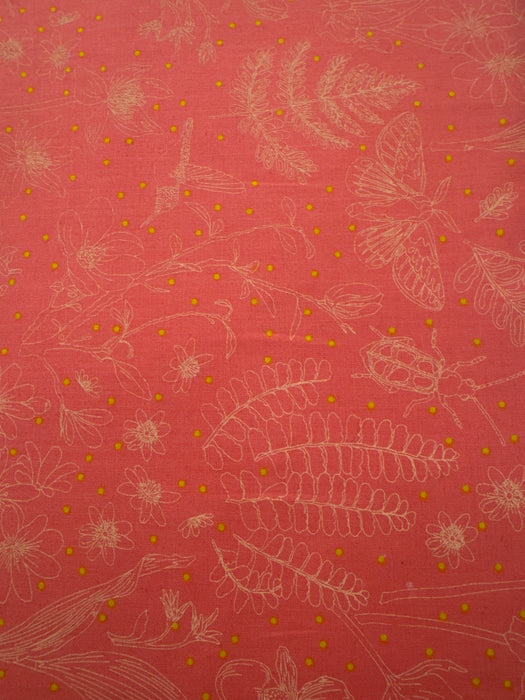 WD Bright Salmon Floral