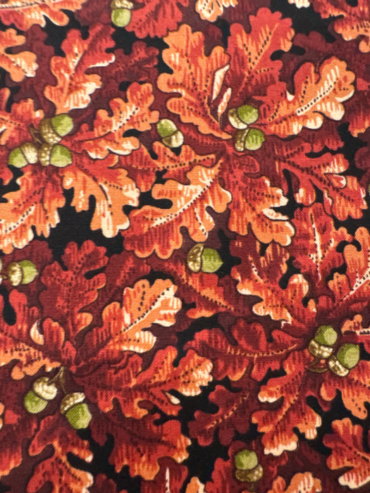 AN Autumn Woods Acorn Leaves Red