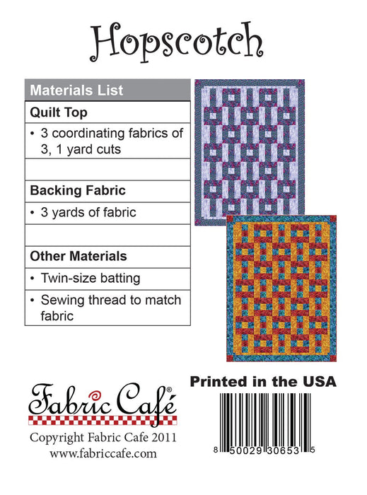 Hopscotch Quilt Pattern