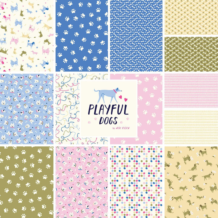 Playful Dogs by Cloud9 - 10x10 Layers (42 Squares)