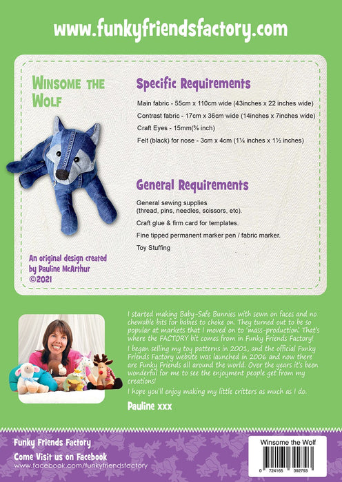 FFF Winsome Wolf Sewing Pattern