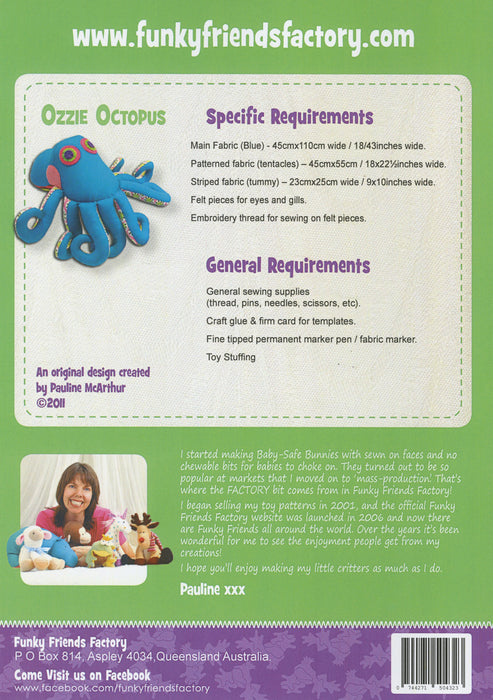 Ozzie Octopus Pattern